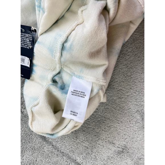 Lucky Brand NWT Tie Dye Lounge Shorts Medium Blue White Comfy Stretchy Waist - Picture 14 of 16